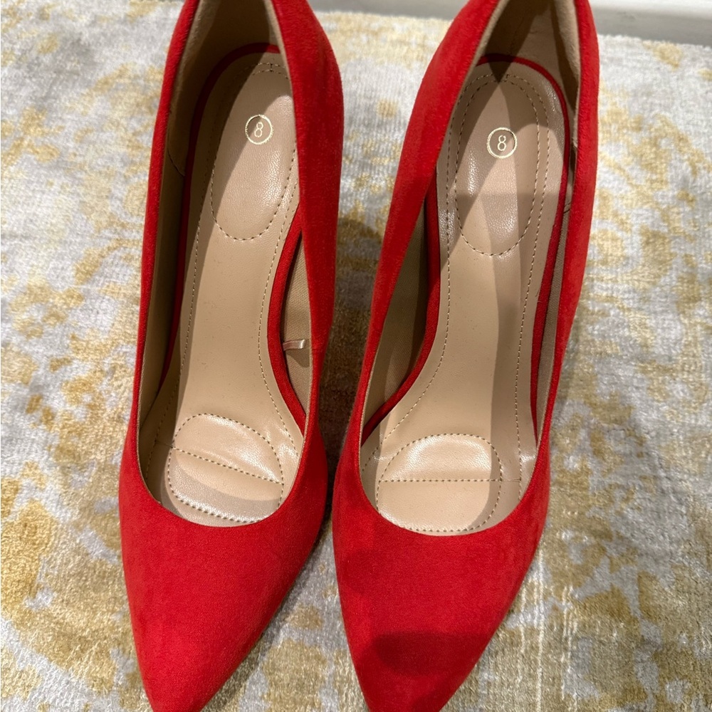 Elegant Red Women's Heels